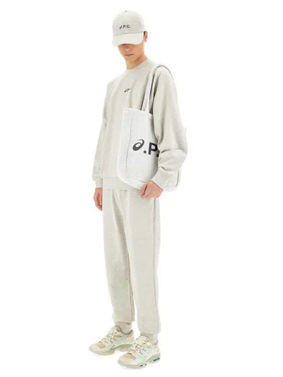 Asics X A.p.c. Jogging Pants "hill" In Gray