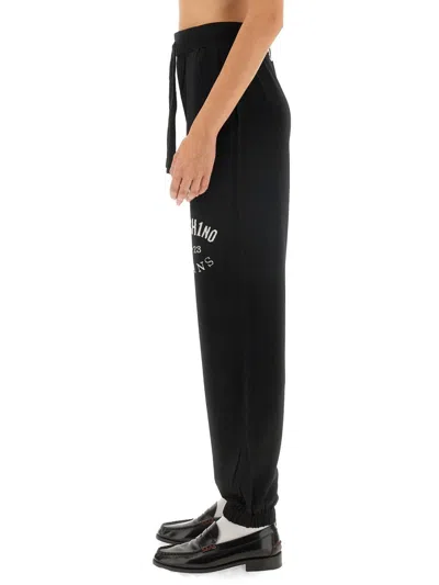 Moschino Logo Drawstring Waist Jogging Pants