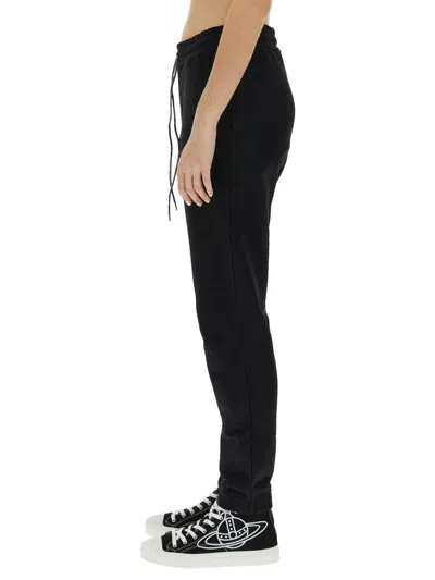 Vivienne Westwood Spray Print Orb Jogging Pants In Black