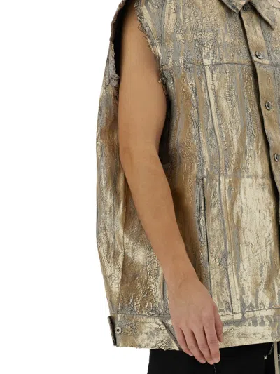 Rick Owens X Drkshdw Jumbo Vest In Brown