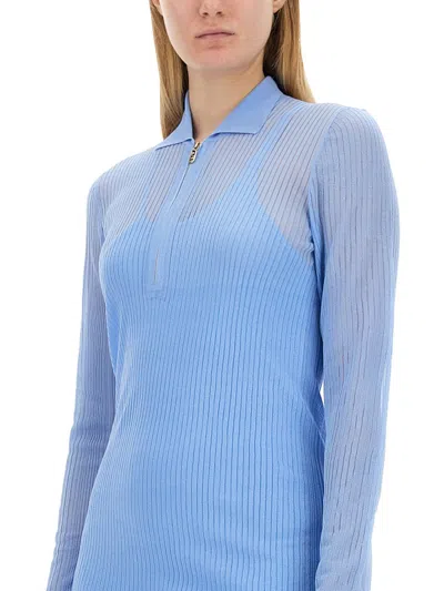 Fendi Women Knit Dress In Blue
