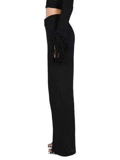 Rotate Birger Christensen Rotate Birgerchristensen Knit Pants In Black