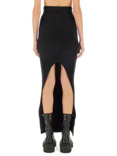 Rick Owens Knit Skirt In Black