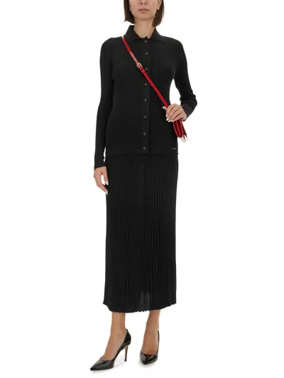 Kiton Knit Skirt In Black