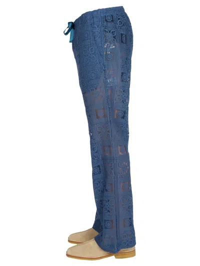 Needles Knit Trousers In Blue