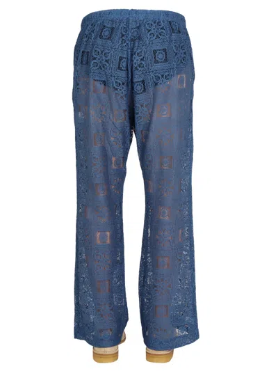 Needles Knit Trousers In Blue