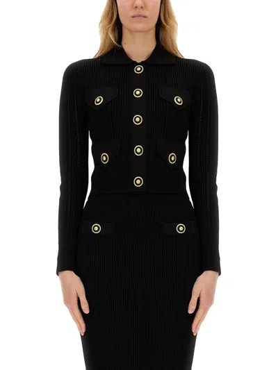 Balmain Cardigan In Black