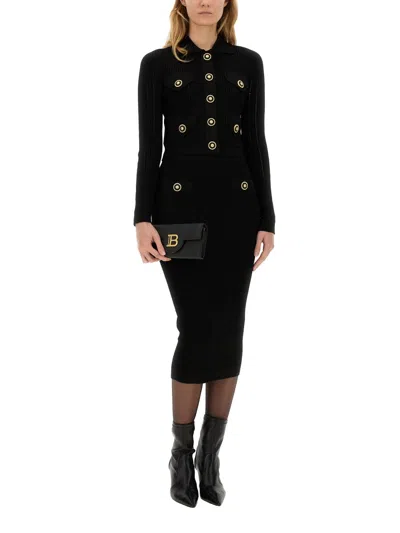 Balmain Cardigan In Black