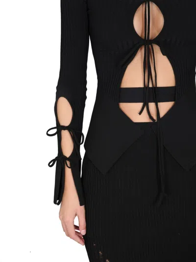 Andreädamo Andreadamo Knitted Cardigan In Black