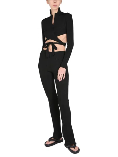 Philosophy Di Lorenzo Serafini Knitted Heartwarmer Top In Black