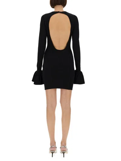 Rotate Birger Christensen Knitted Mini Dress In Black