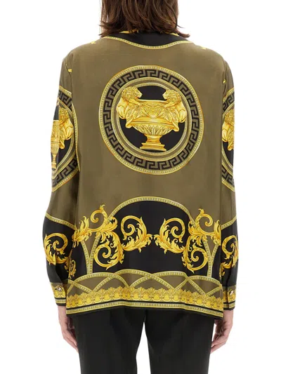 Versace Shirt With La Coupe Des Dieux Print In Multi