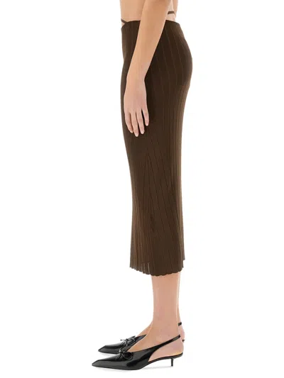 Jacquemus La Gonna Pralu. In Brown