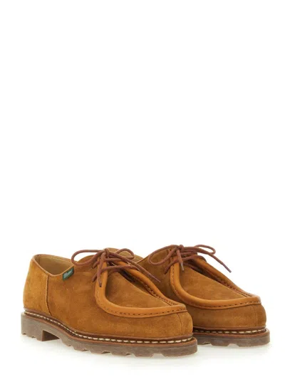 Paraboot Michael Suede Derby Shoes In Brown