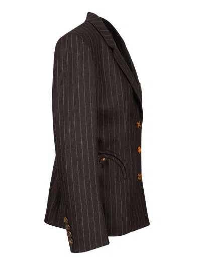 Blazé Milano Lady Maud Akira Blazer Jackets Brown In Black