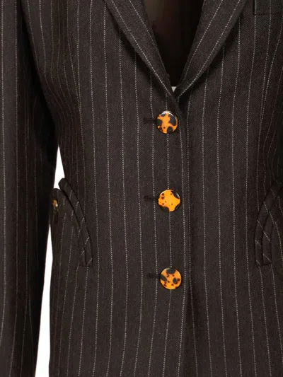 Blazé Milano Lady Maud Akira Blazer Jackets Brown In Black