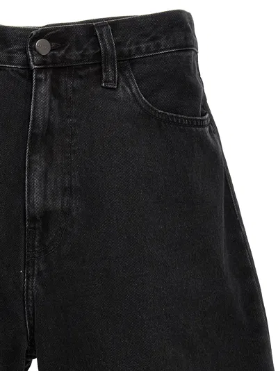 Carhartt Mens Black Landon Five-pockets Denim Shorts In Black