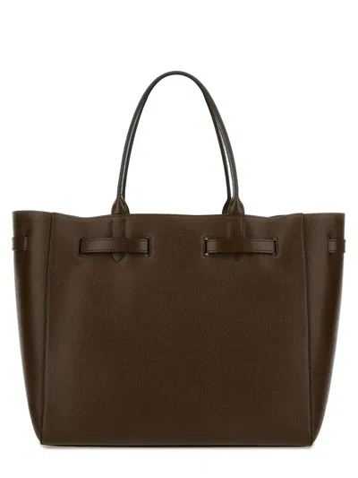 Tom Ford Audrey Large Tote Bag In Grain Leather