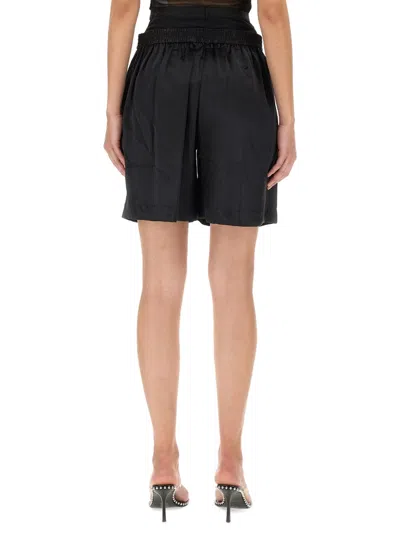 Alexander Wang Layered Boxer Shorts With Stretch Low Waist In Blue
