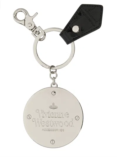 Vivienne Westwood Orb Keychain In Black