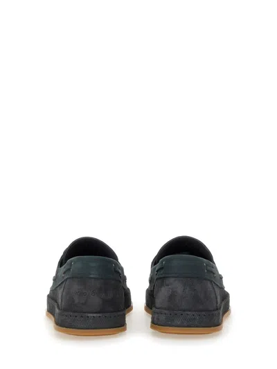Hogan Leather Boat Moccasin