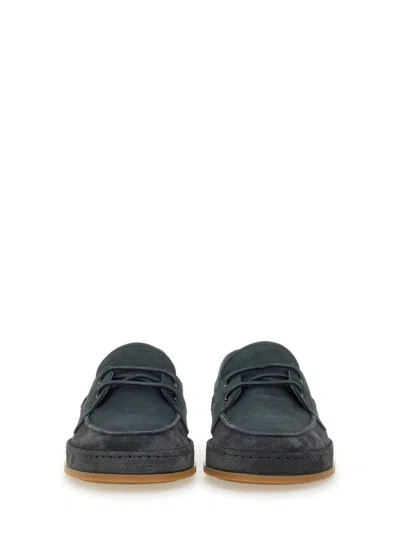 Hogan Leather Boat Moccasin