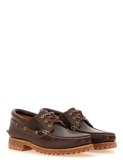 Timberland Leather Boat Moccasin In Brown