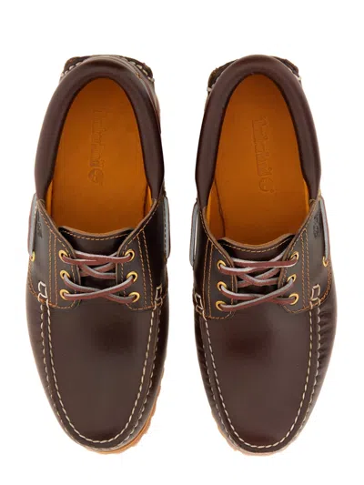 Timberland Leather Boat Moccasin In Brown