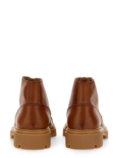Tod's Lace-up Leather Ankle Boots