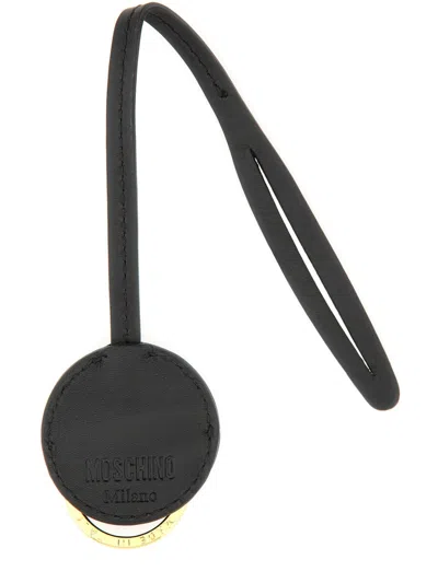 Moschino Heart Motif Wrist Strap Keychain