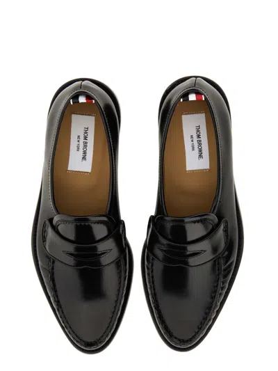 Thom Browne Leather Loafer In Black
