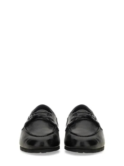 Bally Smooth Leather Loafers With Decorative Lacing