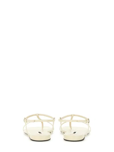 Jil Sander New Tripon 2 Buckled Sandals In White