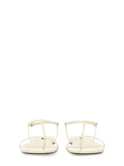 Jil Sander New Tripon 2 Buckled Sandals In White