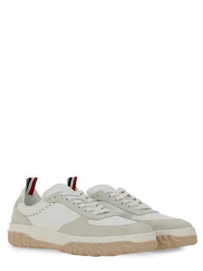 Thom Browne Leather Sneaker In Brown
