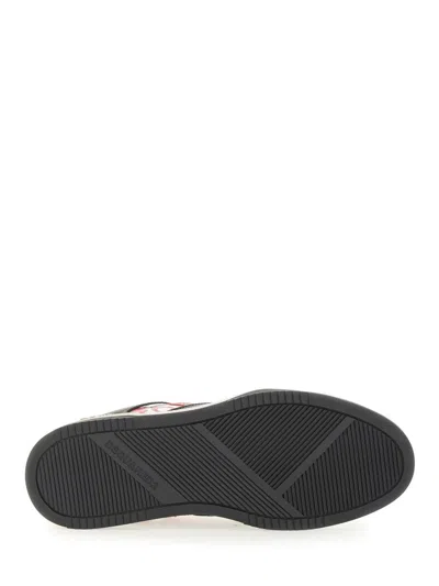 Dsquared2 Black Sneakers With Distressed Effect And Logo On The Heel