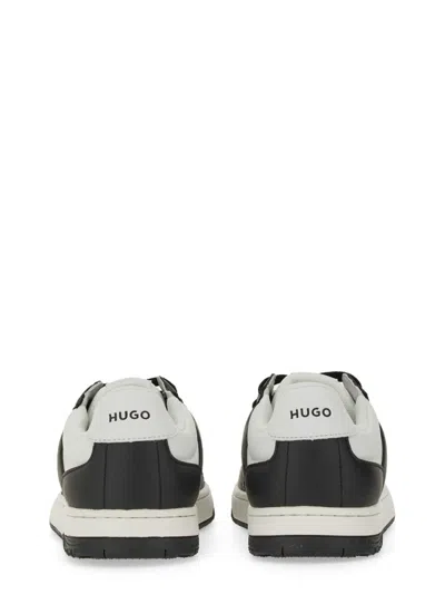 Hugo Boss Faux-leather Sneakers In Black