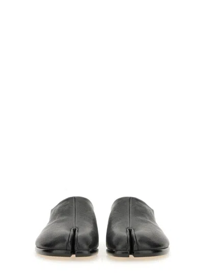 Maison Margiela Tabi Loafers In Black Leather Men