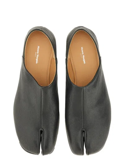 Maison Margiela Tabi Loafers In Black Leather Men