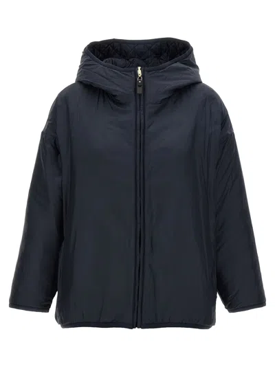Max Mara The Cube Leo Reversible Jacket In Blue