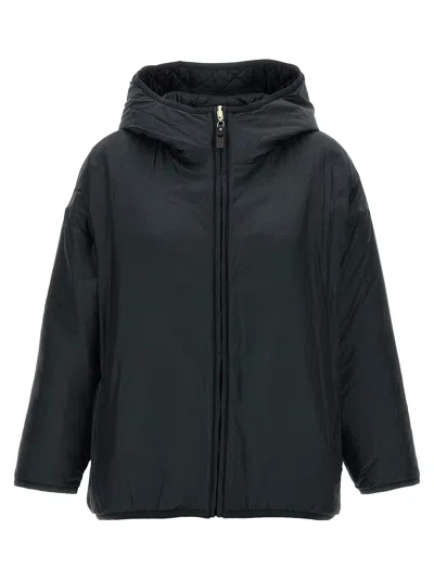 Max Mara The Cube Leo Reversible Jacket In Black