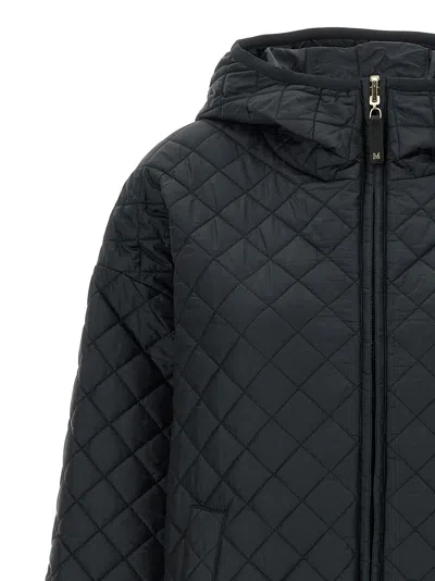 Max Mara The Cube Leo Reversible Jacket In Black