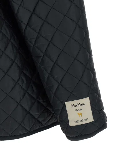 Max Mara The Cube Leo Reversible Jacket In Black
