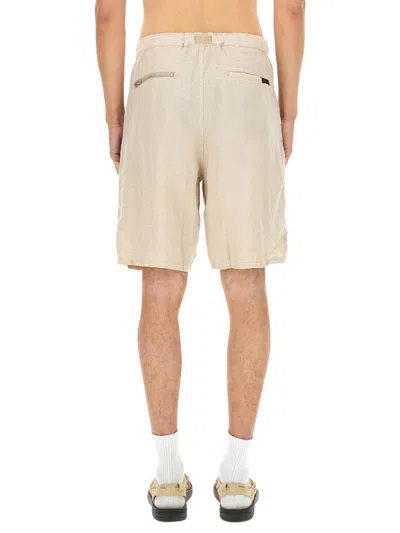 Undercover Men's Linen Shorts In Brown