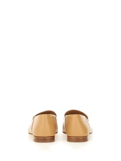 Ferragamo Loafer Square Toe Gold-tone Hardware