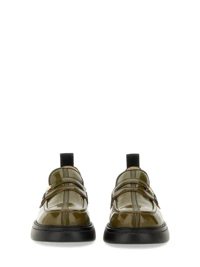 Ganni Loafer With Logo