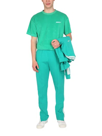 Mouty Logo Embroidery Jogging Pants In Green