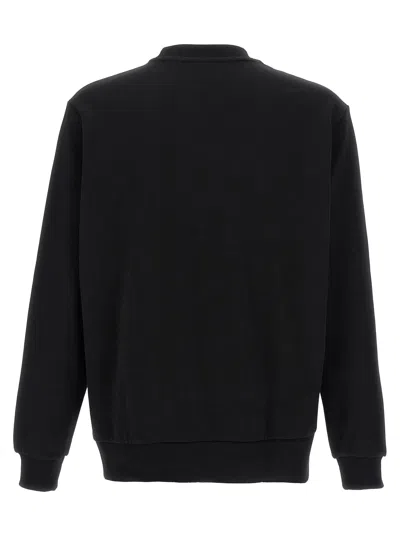 Lacoste Mens Crew Neck Fleece Sweatshirt In Black
