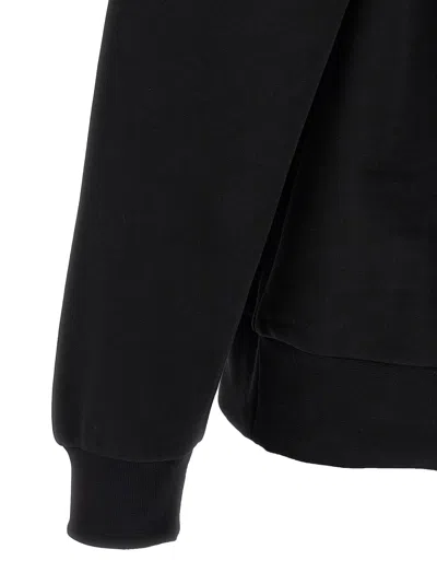 Lacoste Mens Crew Neck Fleece Sweatshirt In Black