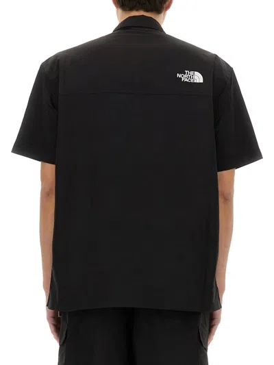 The North Face Summer Shirt With Chest Pockets And Short Sleeves In Black